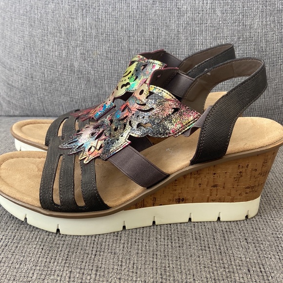 Rieker sling back platform sandal women’s size 41 - Picture 2 of 7